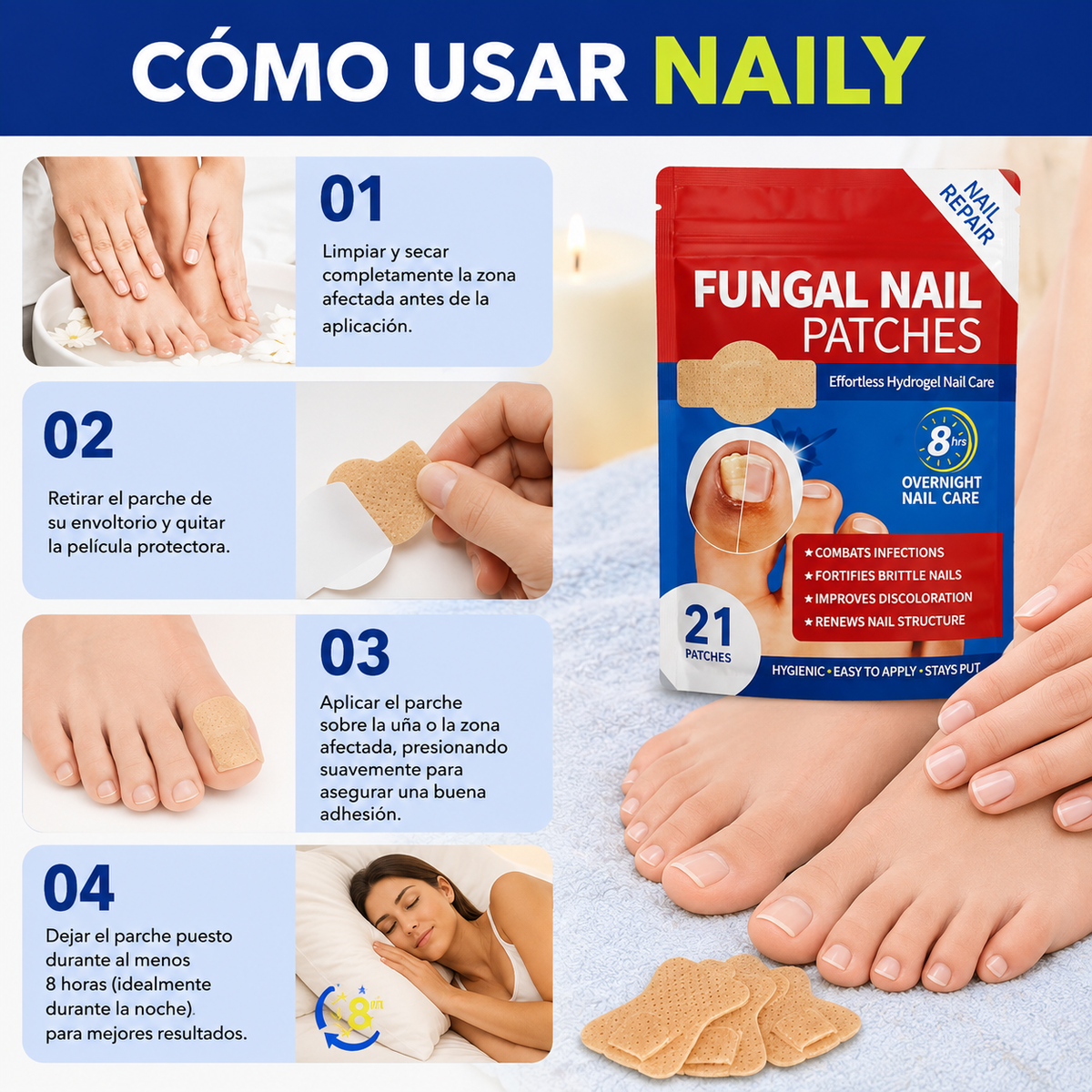 Naily™ | Parches para el cuidado de las uñas